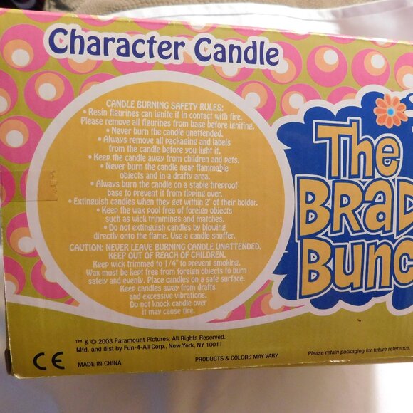 The Brandy Bunch Character Candle Greg and Marcia Vintage - Picture 9 of 10